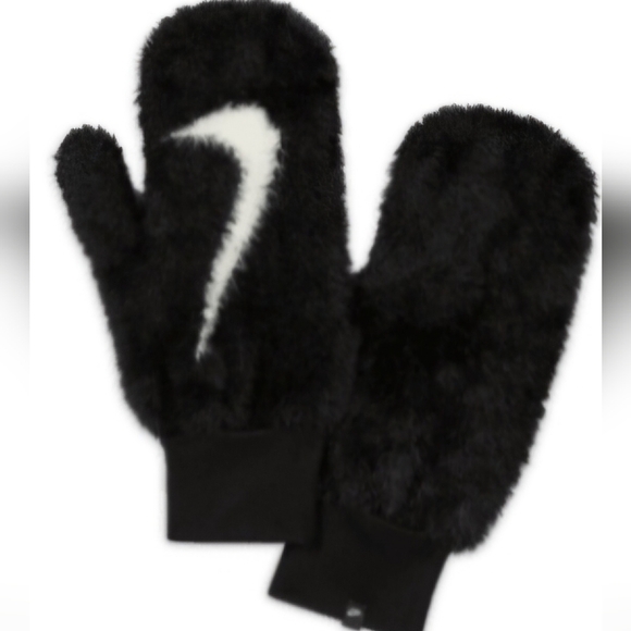 Nike Plush Knit Mittens - Picture 1 of 4